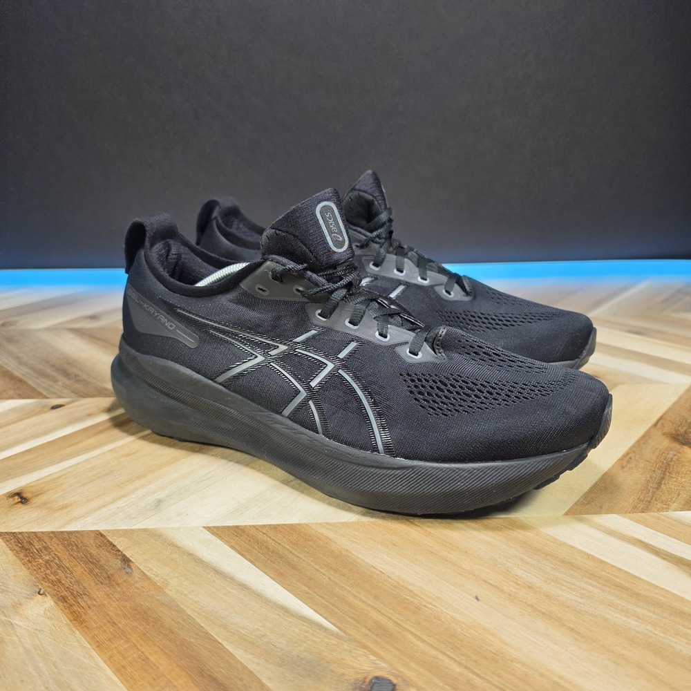 ASICS Gel Kayano 31 Men's 12.5 Black Running Shoes Sneakers 1011B867 Mesh
